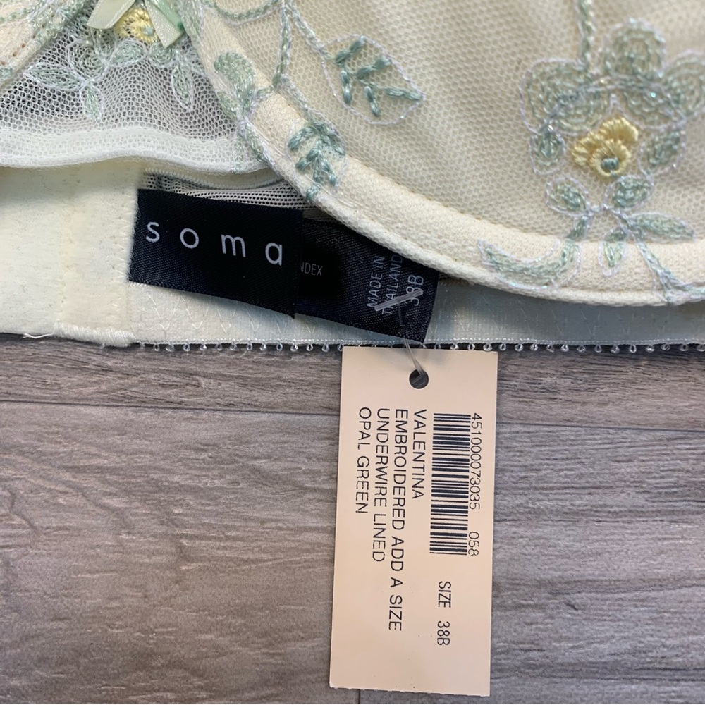 Soma Light Green Floral Lace Bra - Picture 12 of 12